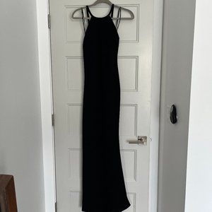 Calvin Klein Womens Scoop Neck Spaghetti Straps Evening Dress